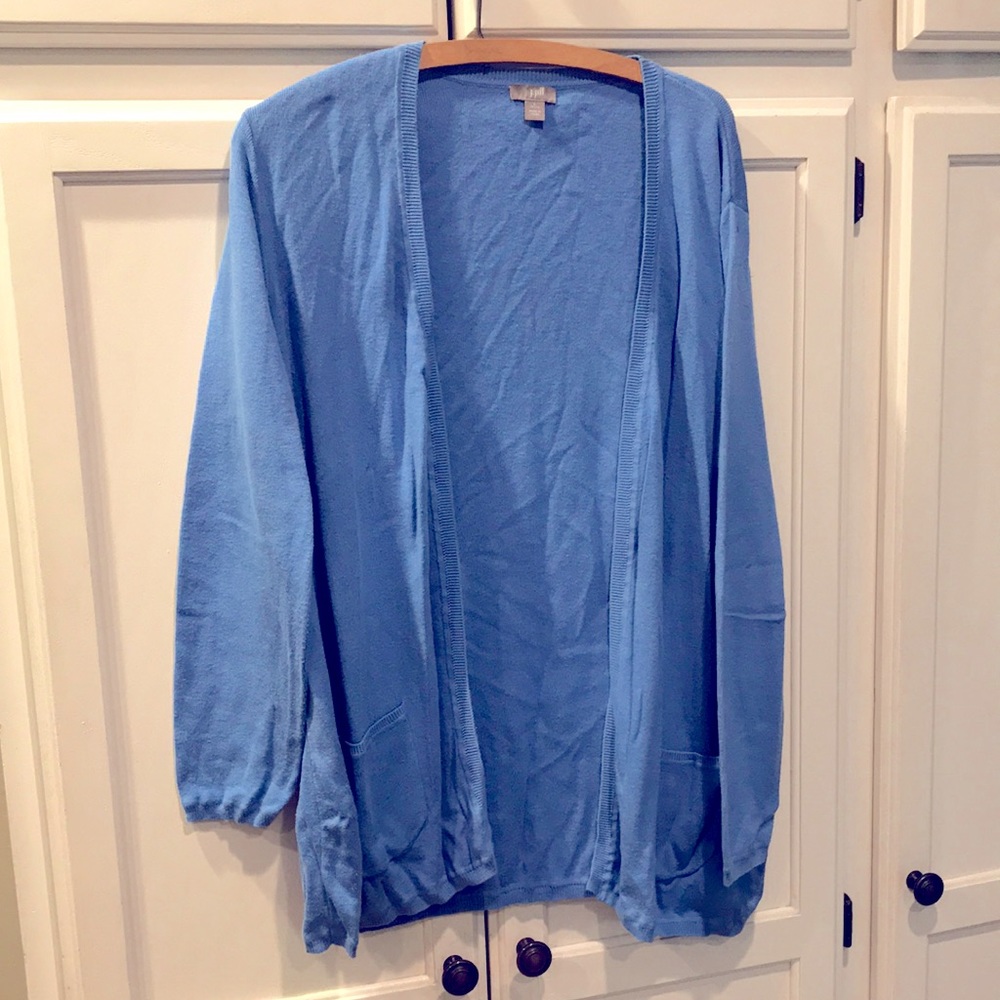 J Jill open Front mid weight cardigan